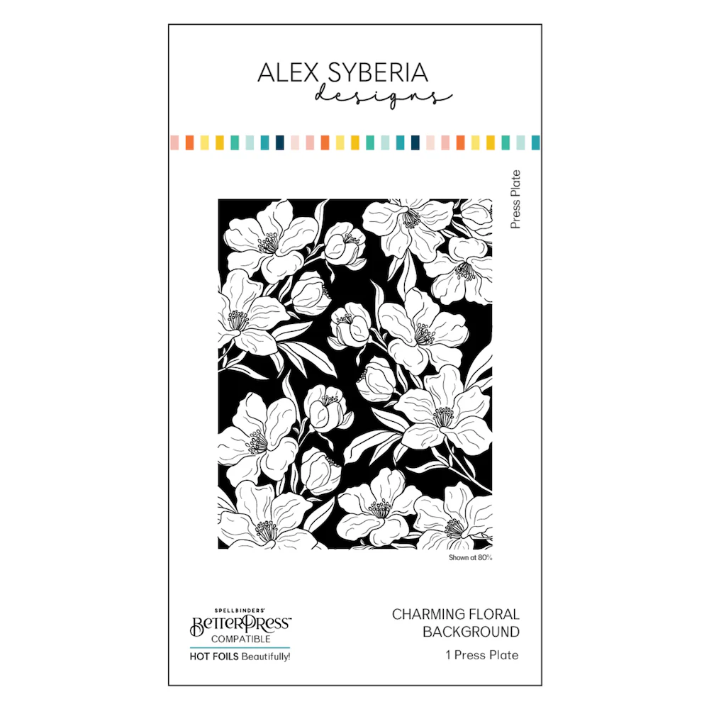 alex syberia designs charming floral background press plate
