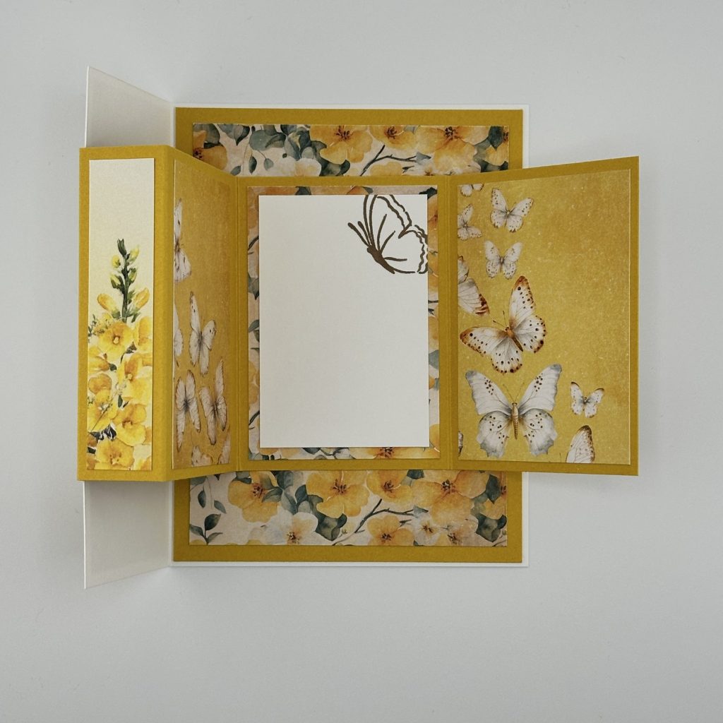 butterfly blossoms booklet fun fold card inside