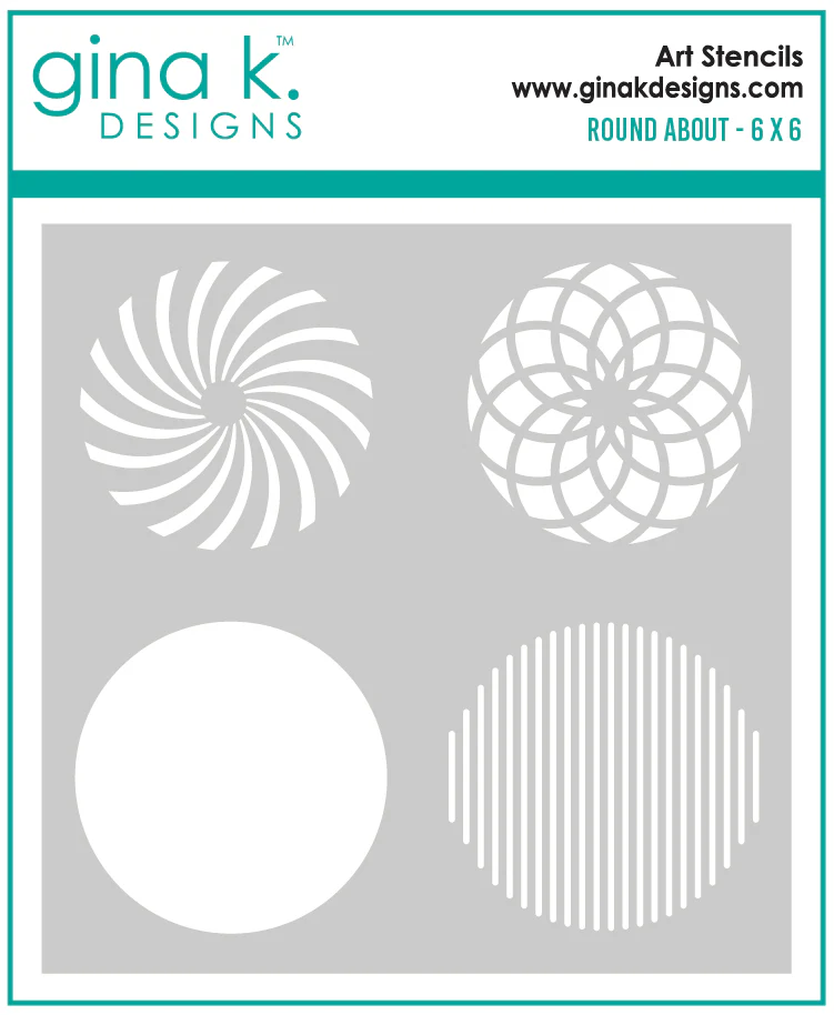 gina k designs round about stencil