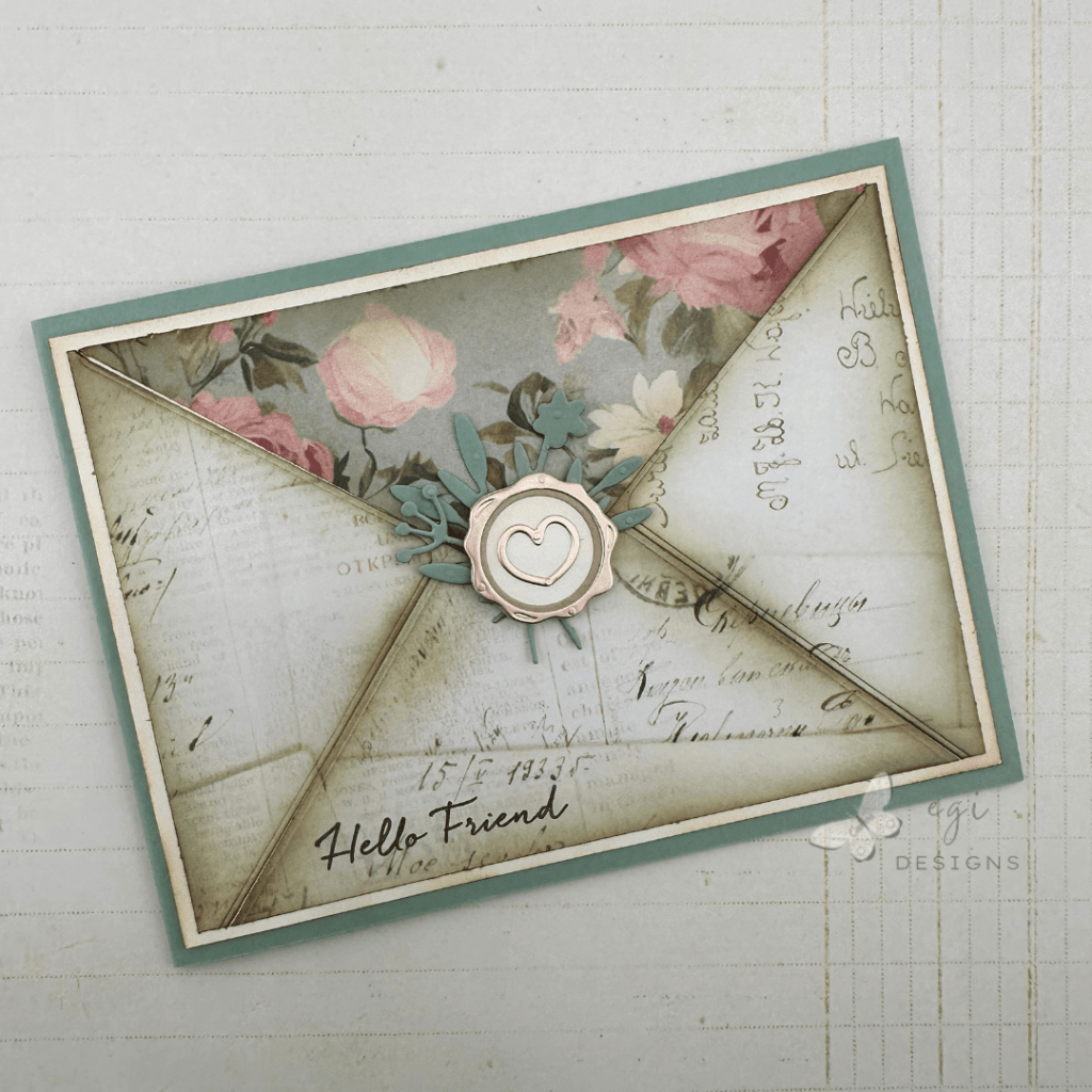 waffle flower envelope die photoplay beautiful junque