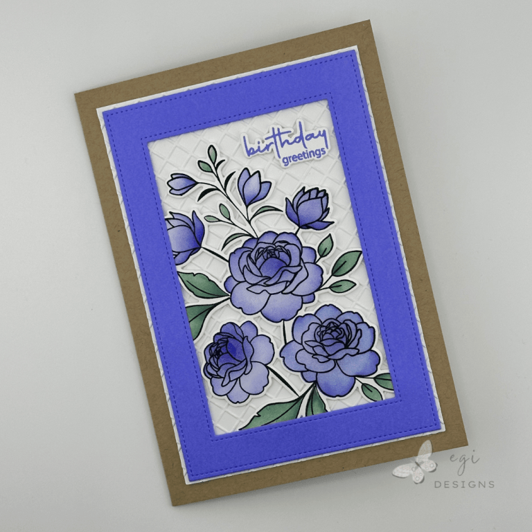 Make a Beautiful 5×7 Birthday Card with Gina K Designs