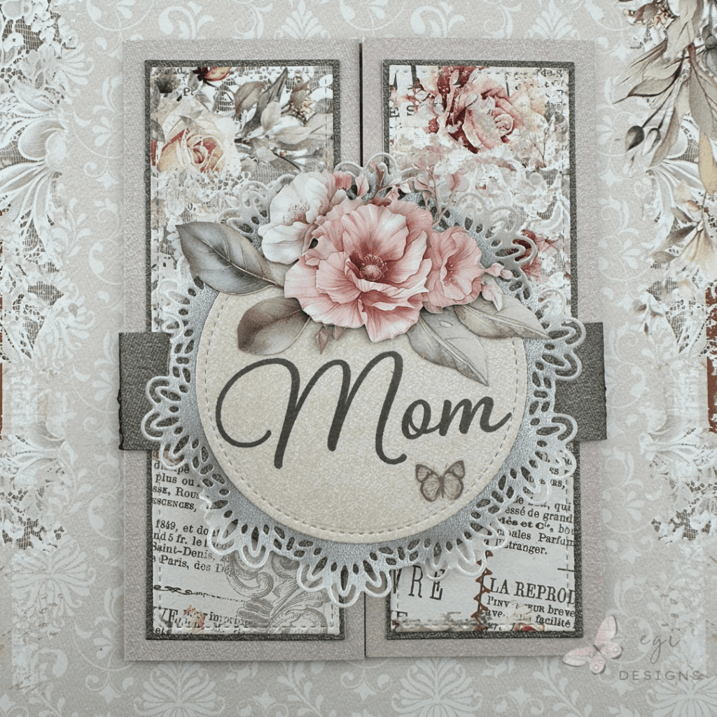 gatefold mother's day card using 49 and market one perfect day collection
