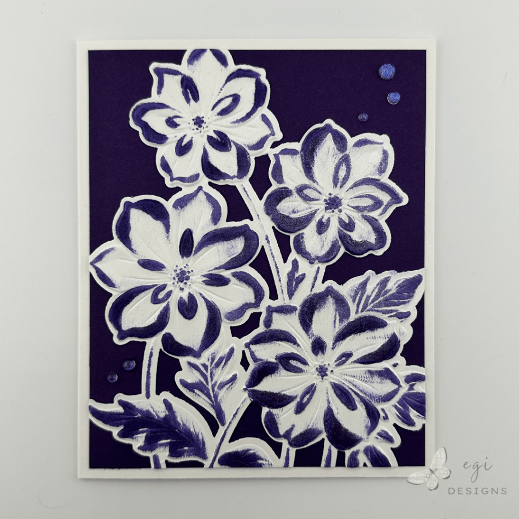 photo of Gina K Designs: Ruffled Blooms Card with Swiping Technique