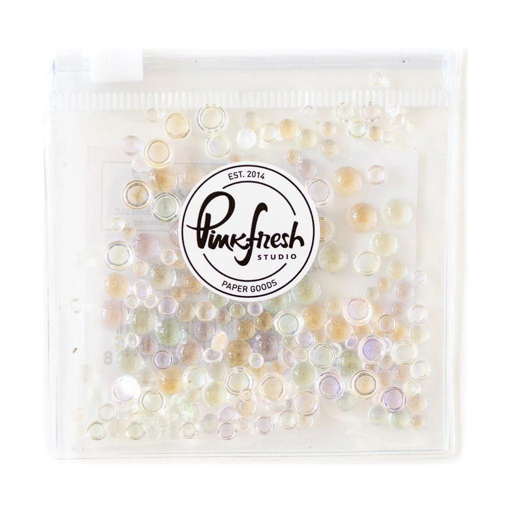 photo of pinkfresh studio dew drops: iridescent embellishments