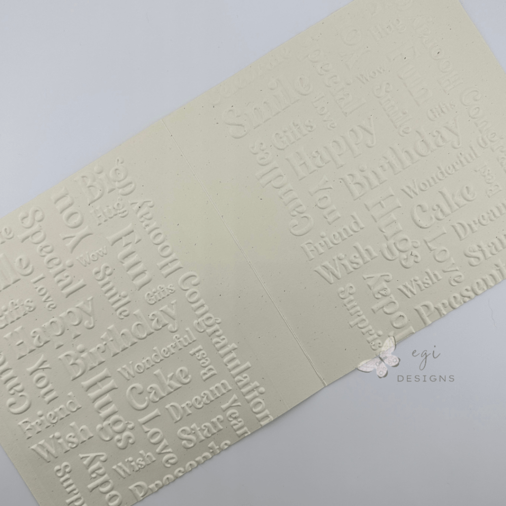 photo of Embossing on Both Sides of Opened Folder Pocket