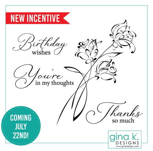 photo of gina k designs incentive stamp set sketched roses