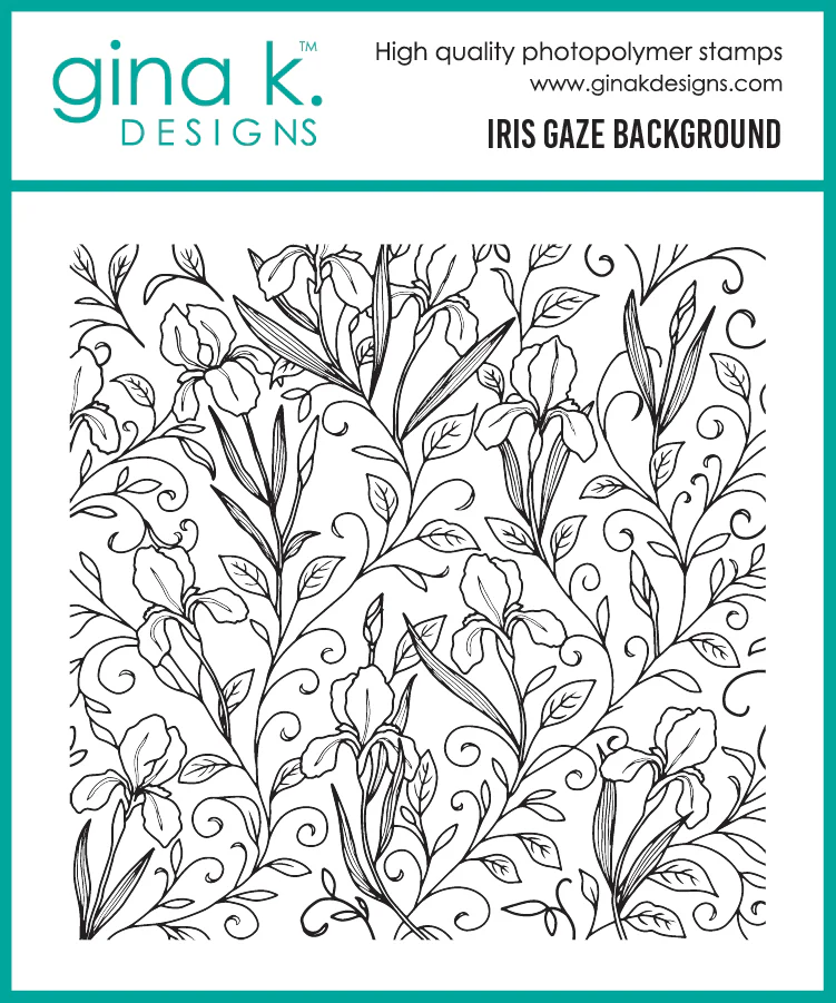 photo of the gina k designs iris gaze background stamp