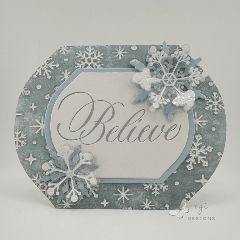 Transform Your Cards with Stunning 3D Snowflake Stickers