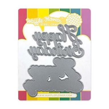 photo of Waffle Flower Happy Birthday Die Set