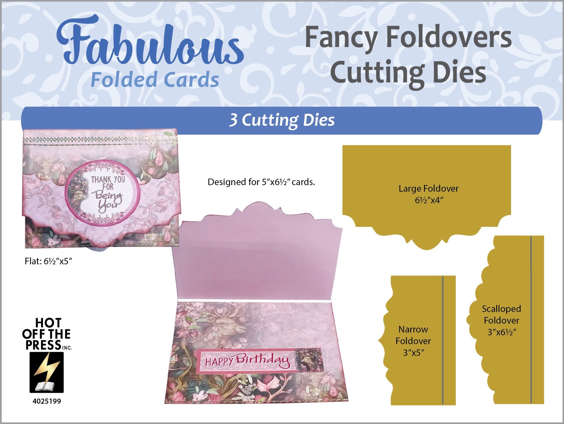 photo of Fabulous Folded Cards: Fancy Foldovers Cutting Dies
