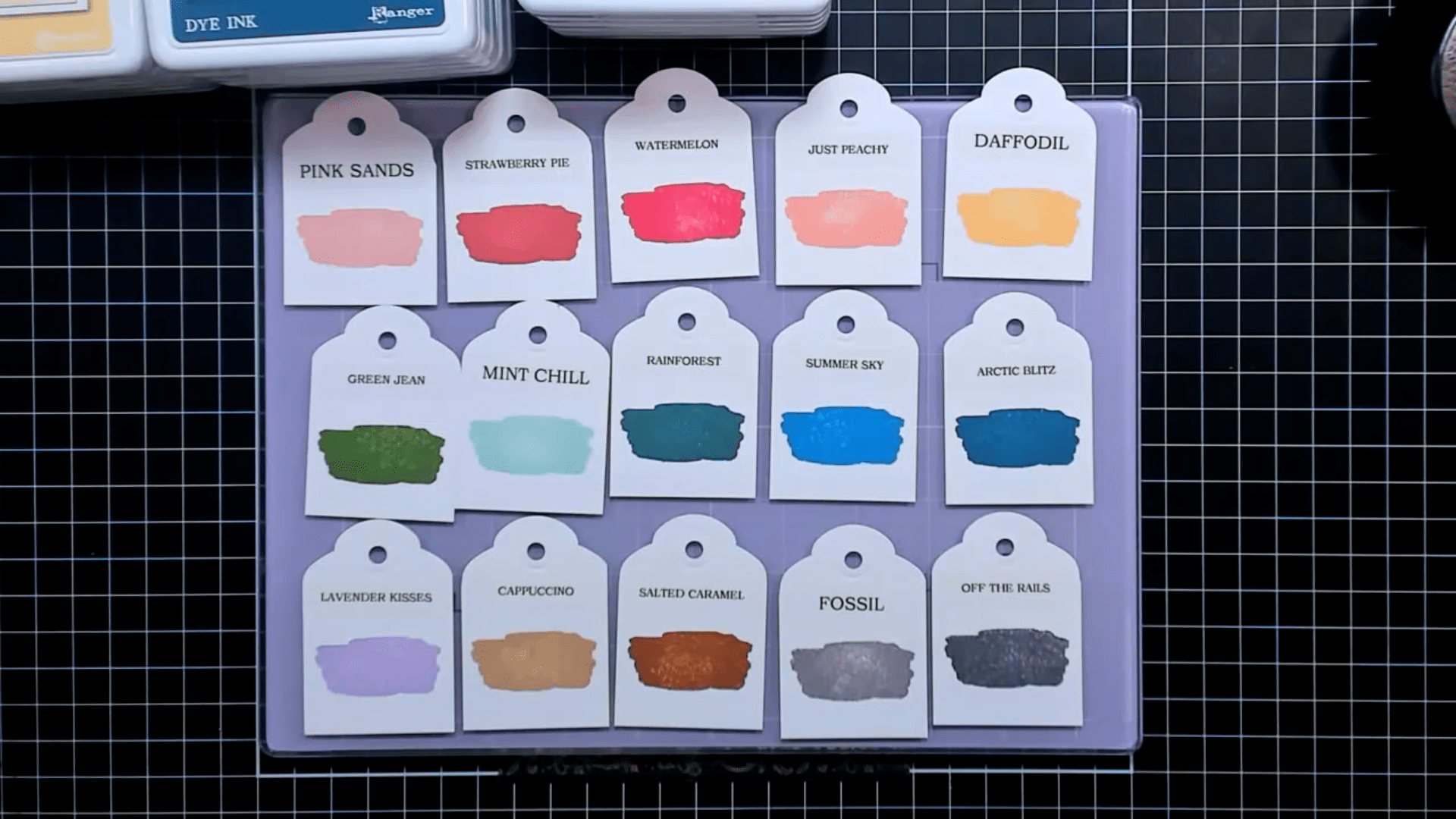 Pattern Swatches Ink 49 and Market Ink Pads!! Swatching out all the new gorgeous colors!