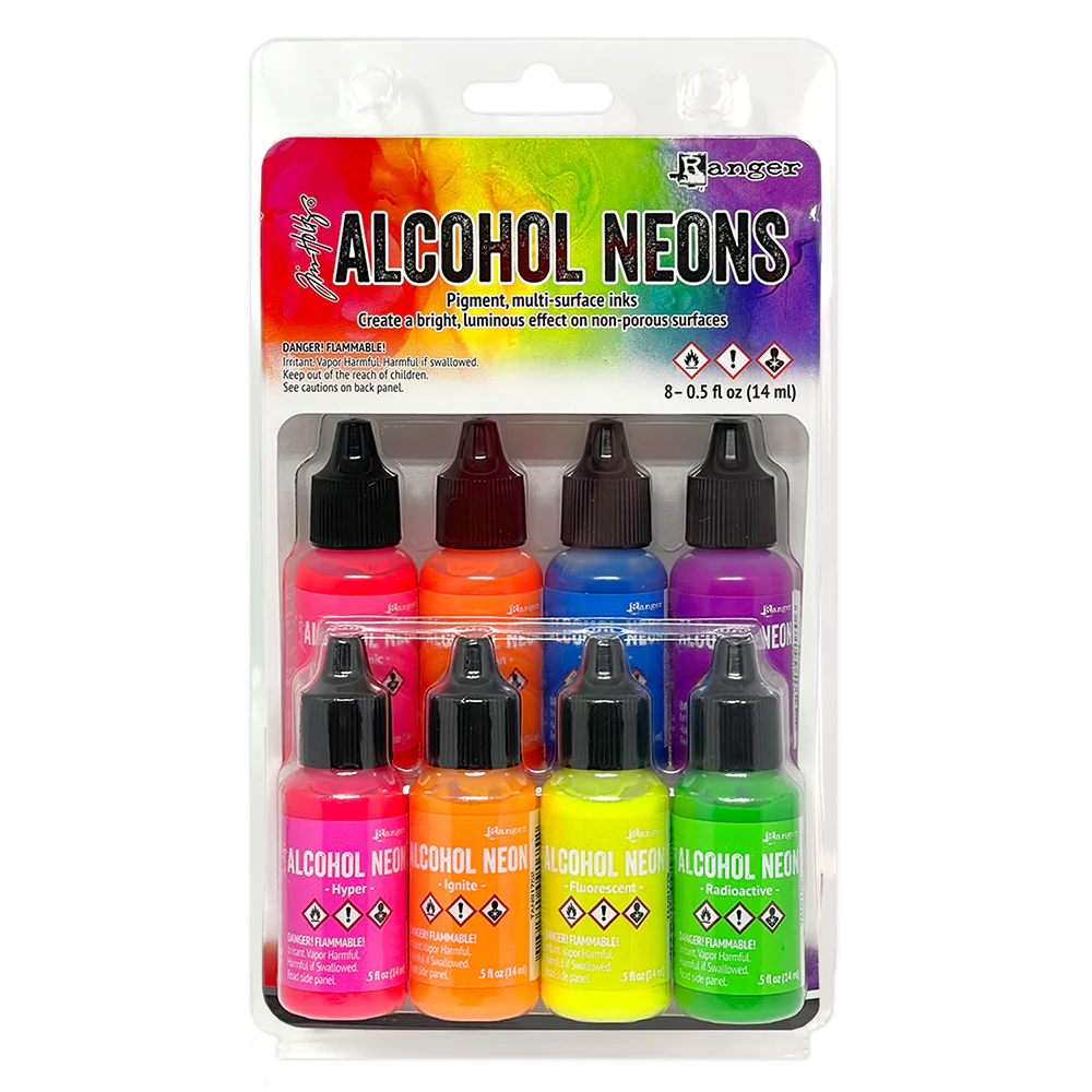 photo of Tim Holtz Alcohol Neons Ink Set