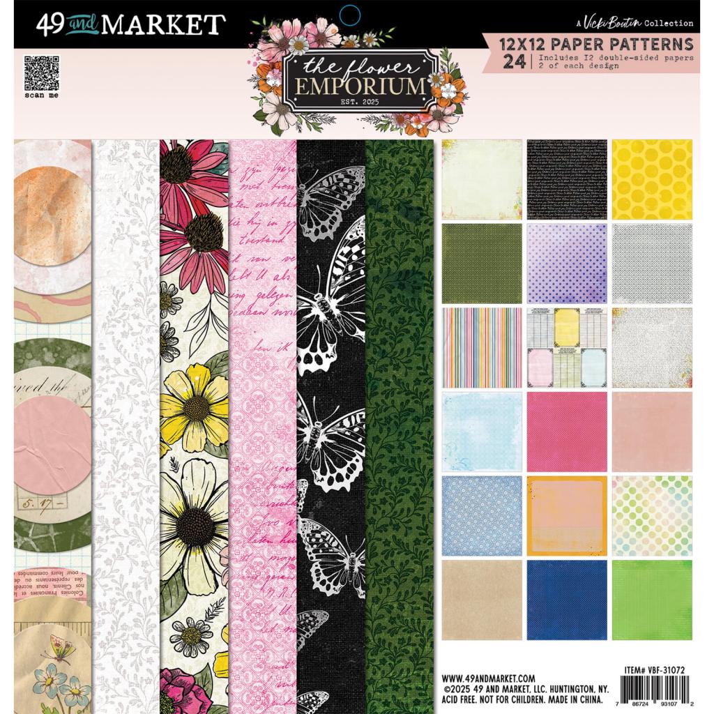 photo of 49 and Market Flower Emporium 12x12" Paper Patterns