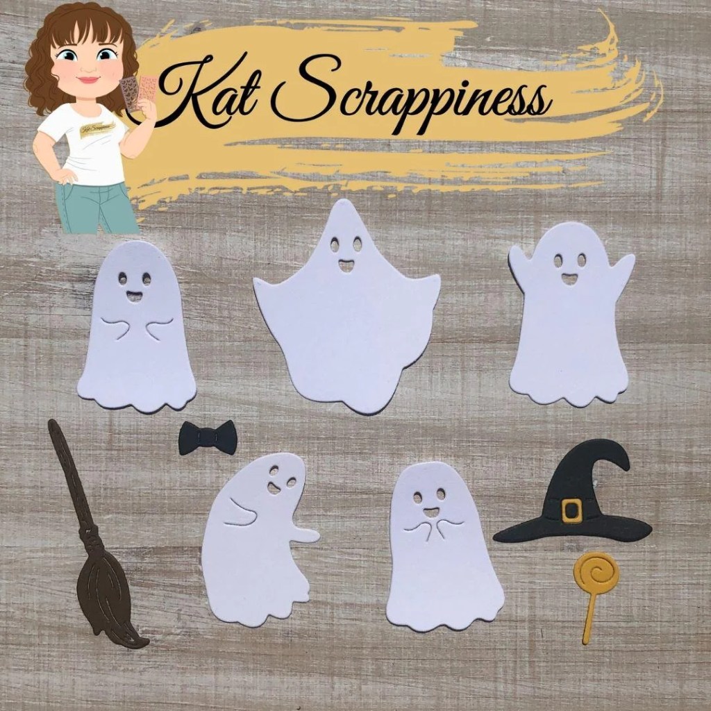 photo of Kat Scrappiness Boo-gy Ghosts Die Set