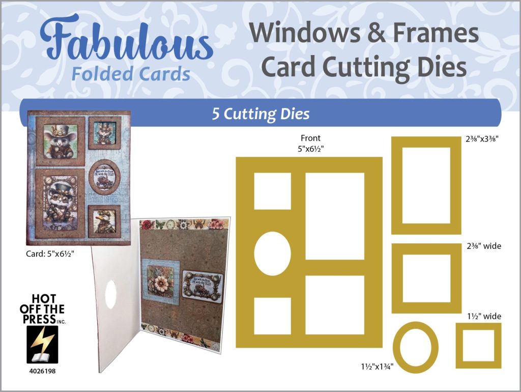photo of Paper Wishes/Hot Off the Press Fabulous Folded Cards: Windows & Frames Card Cutting Dies