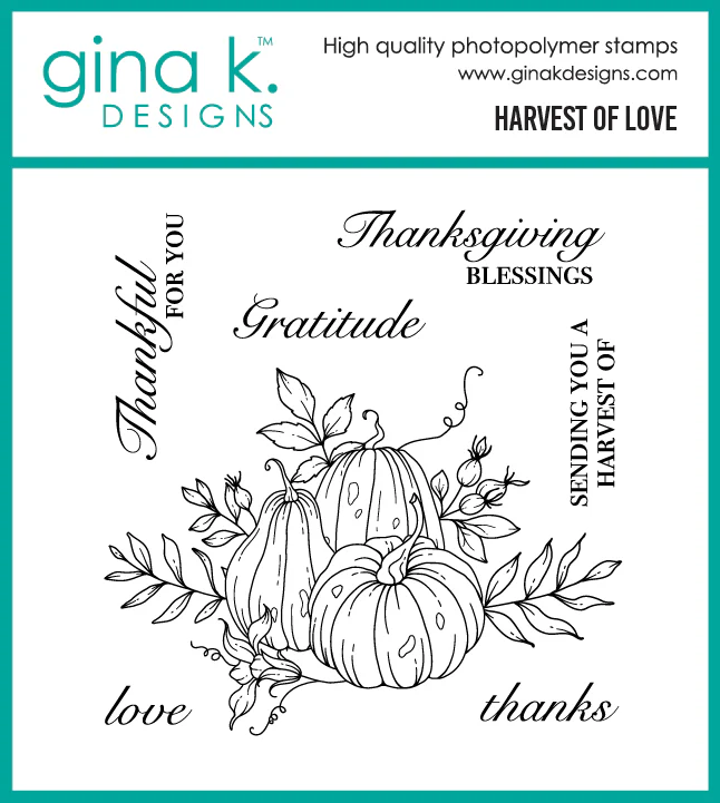 photo of Gina K Designs Harvest of Love Stamp Set
