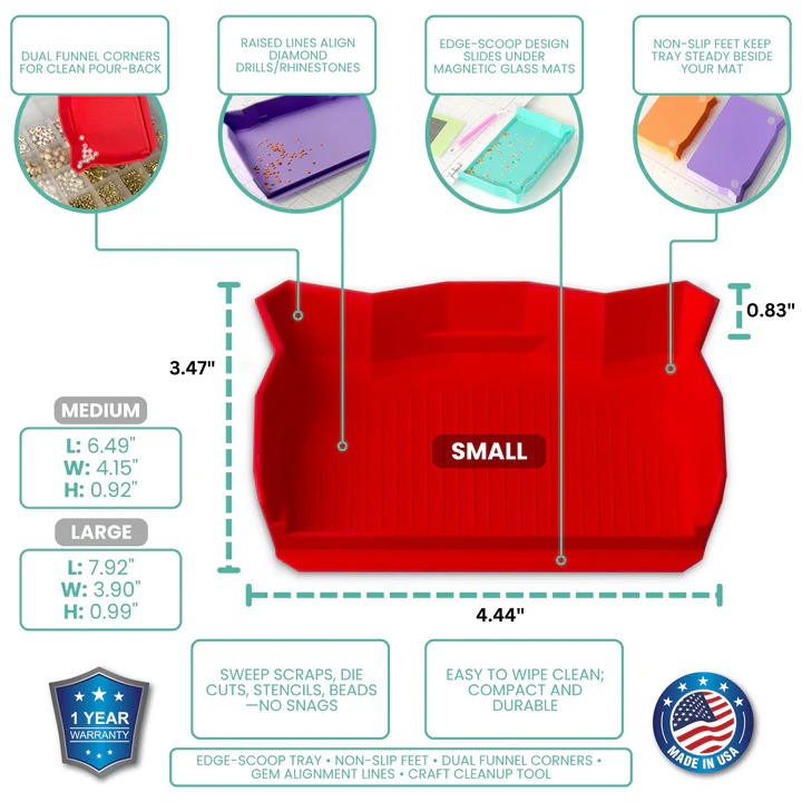 photo of Glassboard Studio Craft Catcher dimensions and benefits