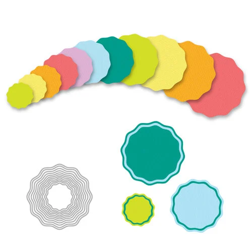 photo of Scrapbook.com Nested Wavy Circles Die Set