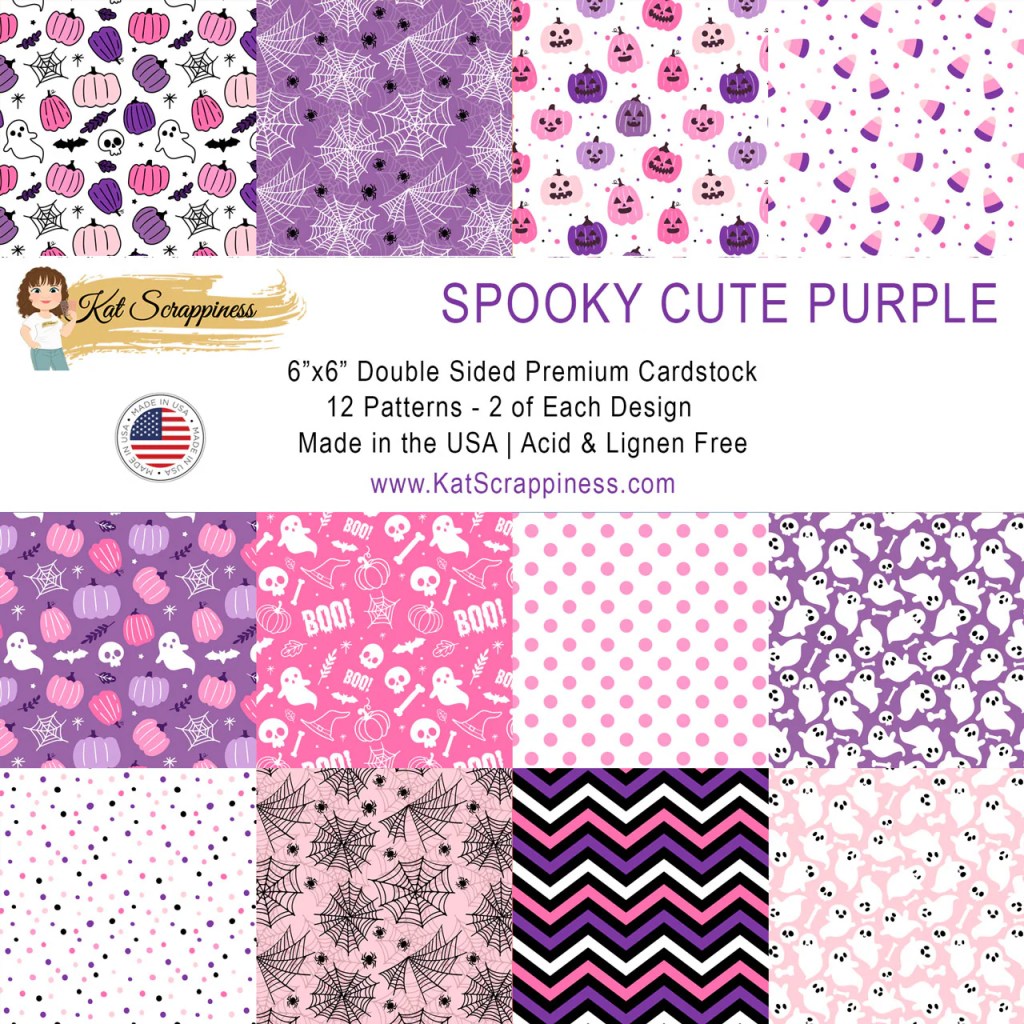 photo of Kat Scrappiness Spooky Cute Purple 6x6 Paper Pack