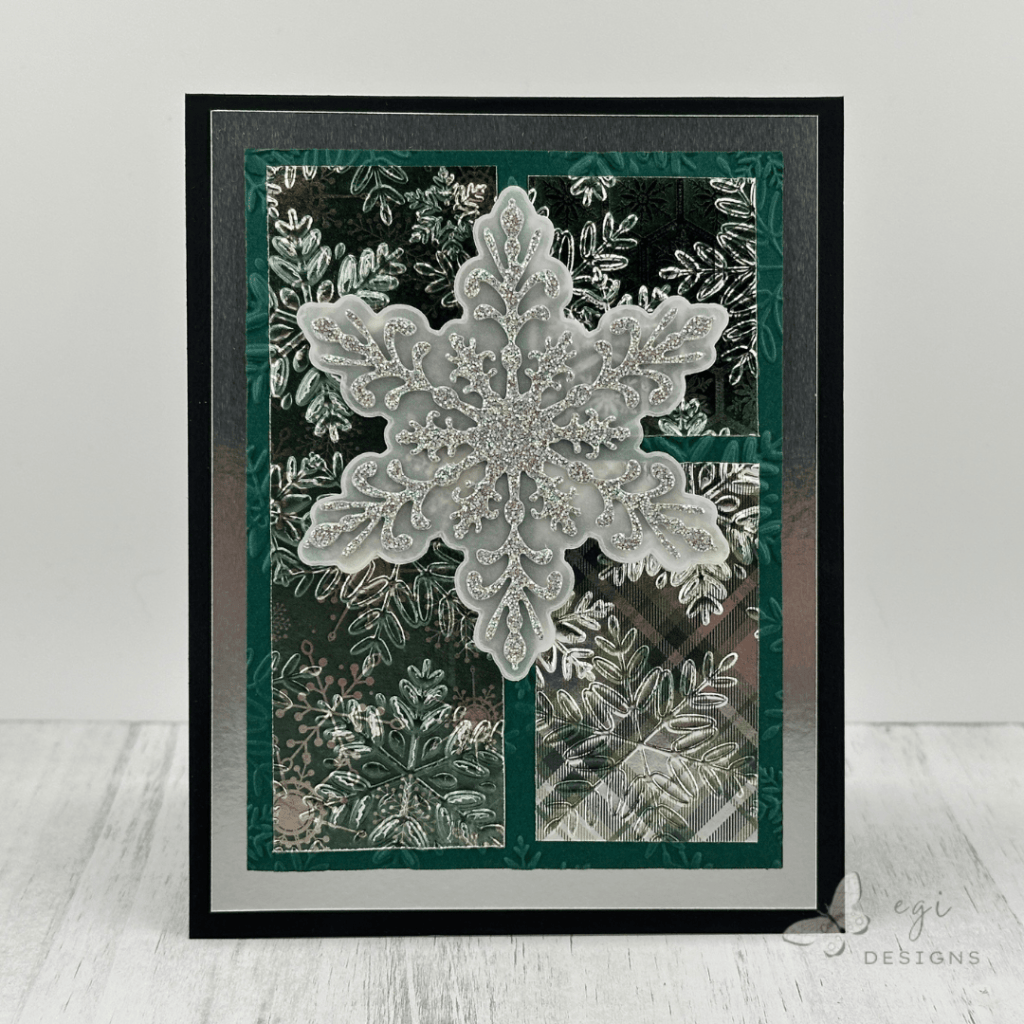 photo of Card #3 - Embossed Patterned Paper Layer
