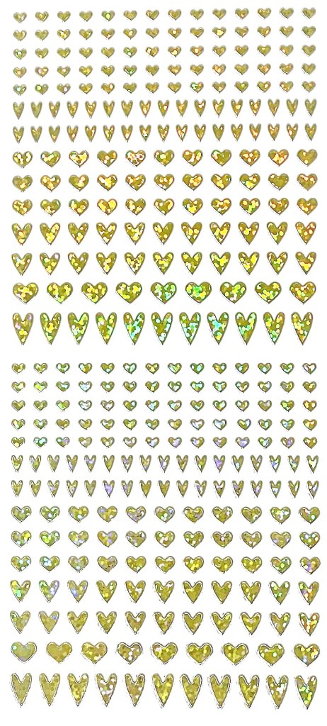 photo of Paper Wishes Gold Hearts Dazzle Stickers