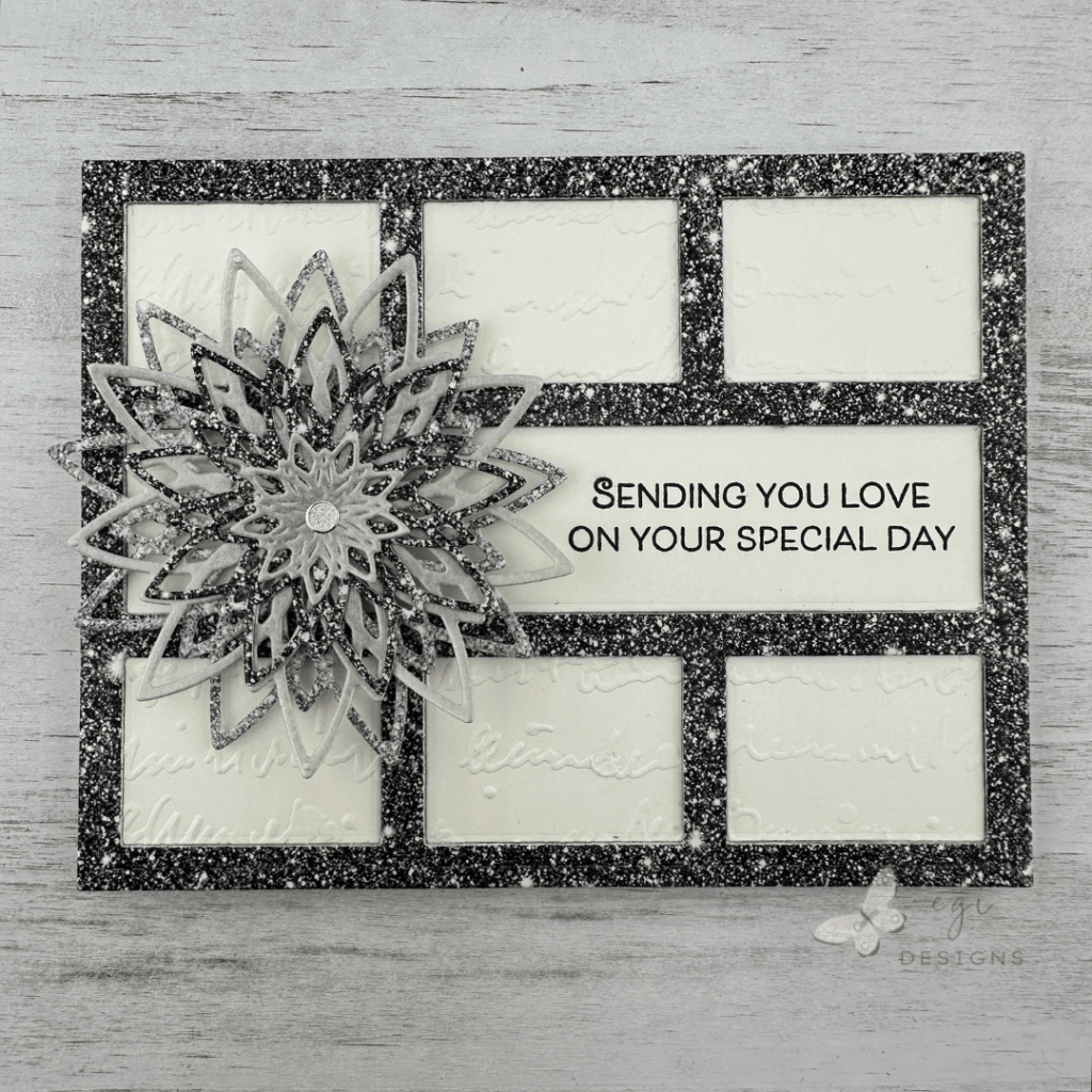 photo of Anniversary Card Using Kat Scrappiness and Simon Says Stamp Products