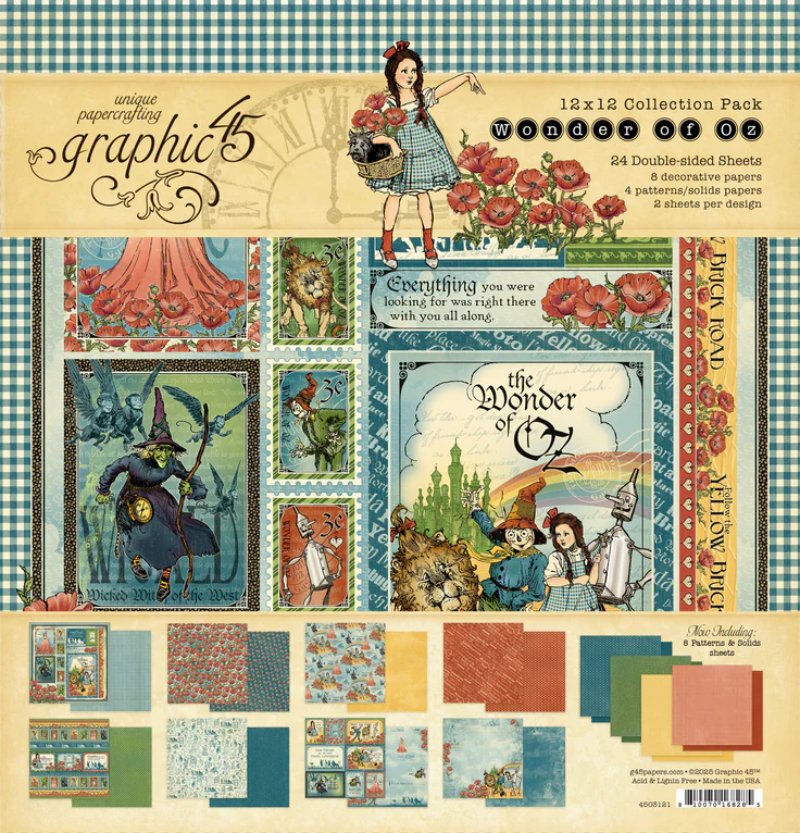 photo of Graphic 45 Wonder of Oz 12 x 12" Collection Pack