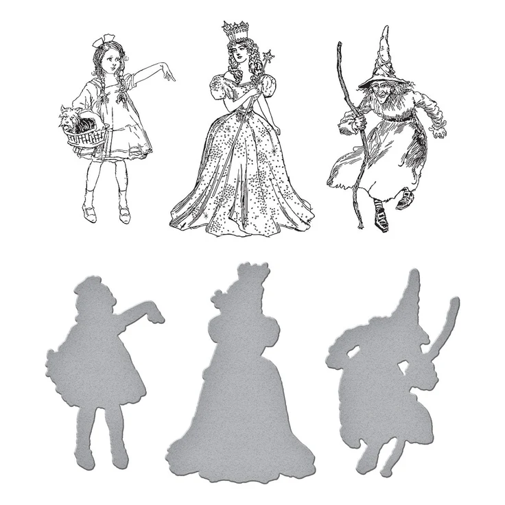 photo of Spellbinders BetterPress and Die Set: Dorothy and the Witches