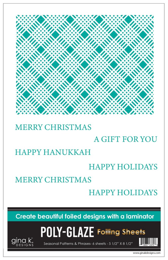 photo of Gina K Designs Seasonal Patterns and Phrases Poly-glaze Sheets