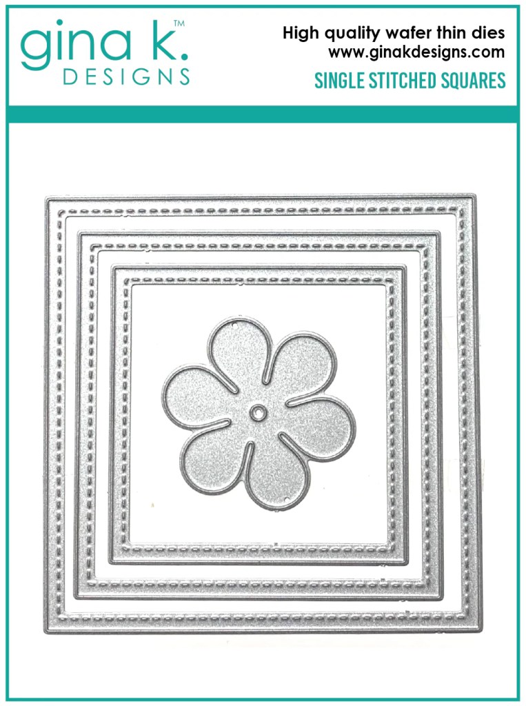 photo of Gina K Designs Single Stitched Squares Die Set