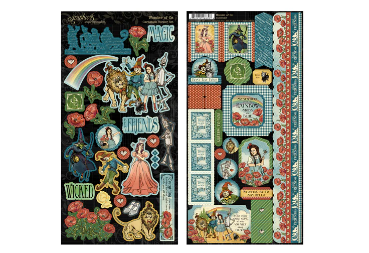 photo of Graphic 45 Wonder of Oz Sticker Set