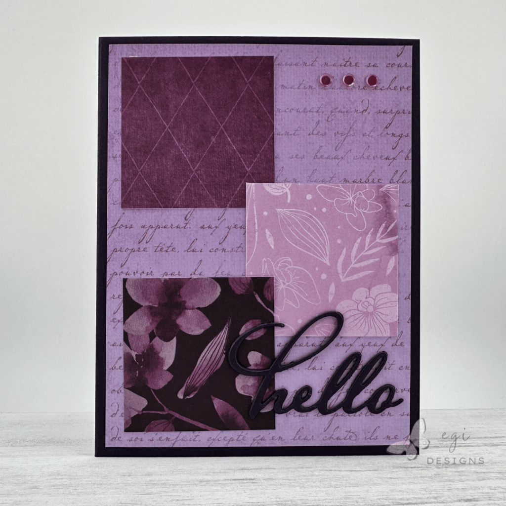 photo of Card #1 Finished Card Front