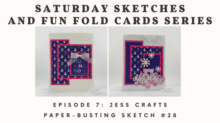 Two Easy Cards from One 6 x 6″ Patterned Paper