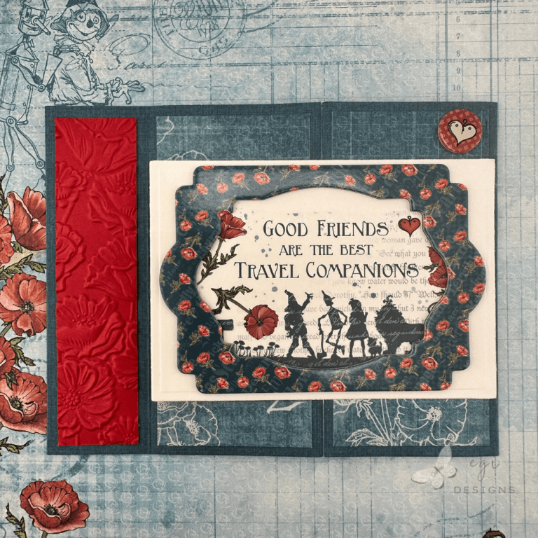Unique Book-binding Gatefold Card featuring the Wonder of Oz Collection