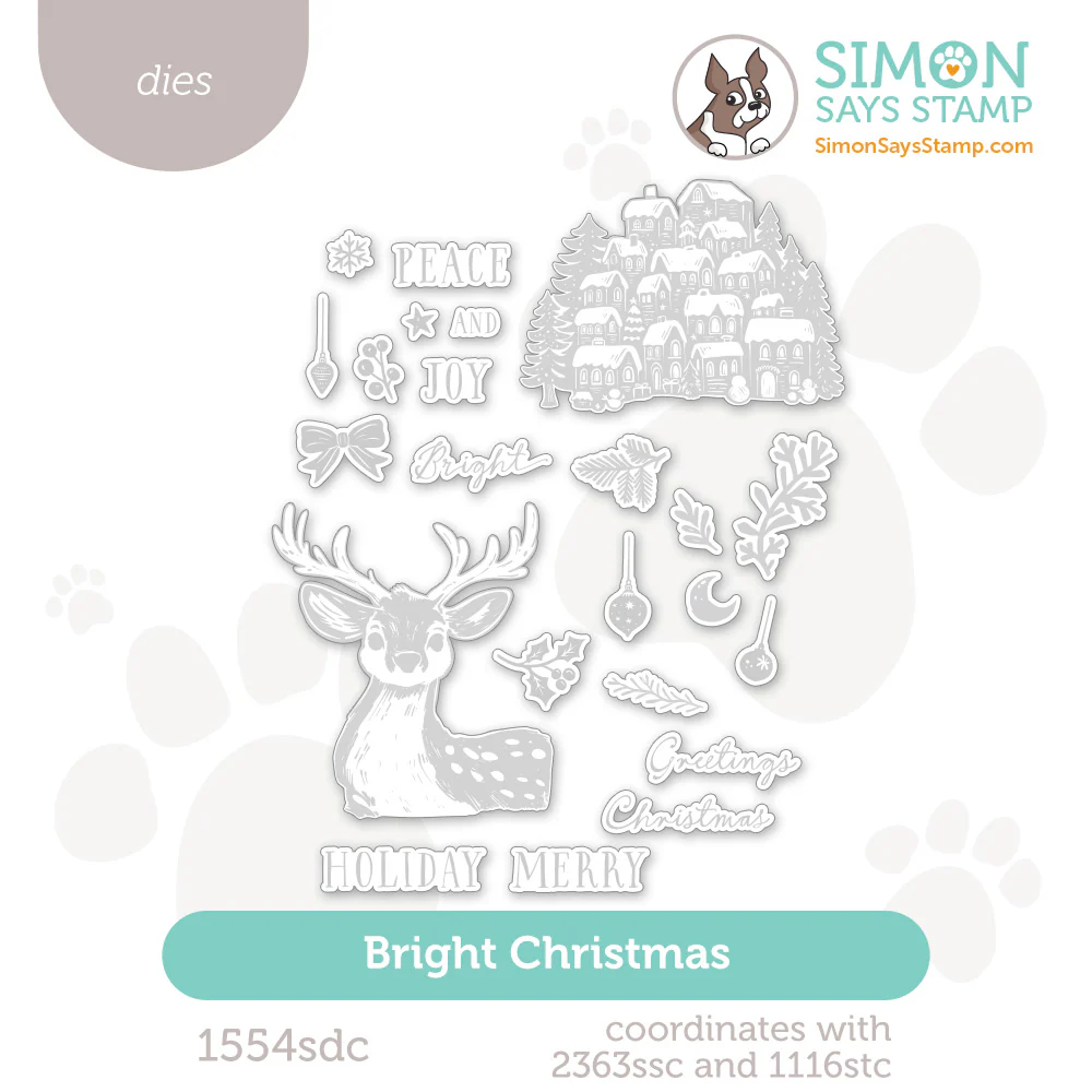 photo of Simon Says Stamp Bright Christmas Die Set