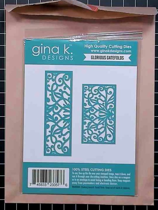 photo of Gina K Designs Glorious Gatefolds Die Set Packaging
