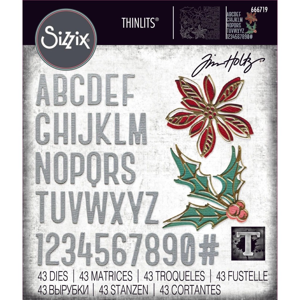 photo of Tim Holtz Vault Seasonal Sketch Die Set