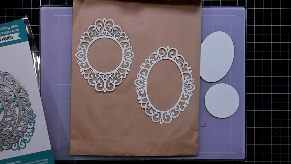 photo of Gina K Designs Tiara Twin Frames Die Set Cut Out