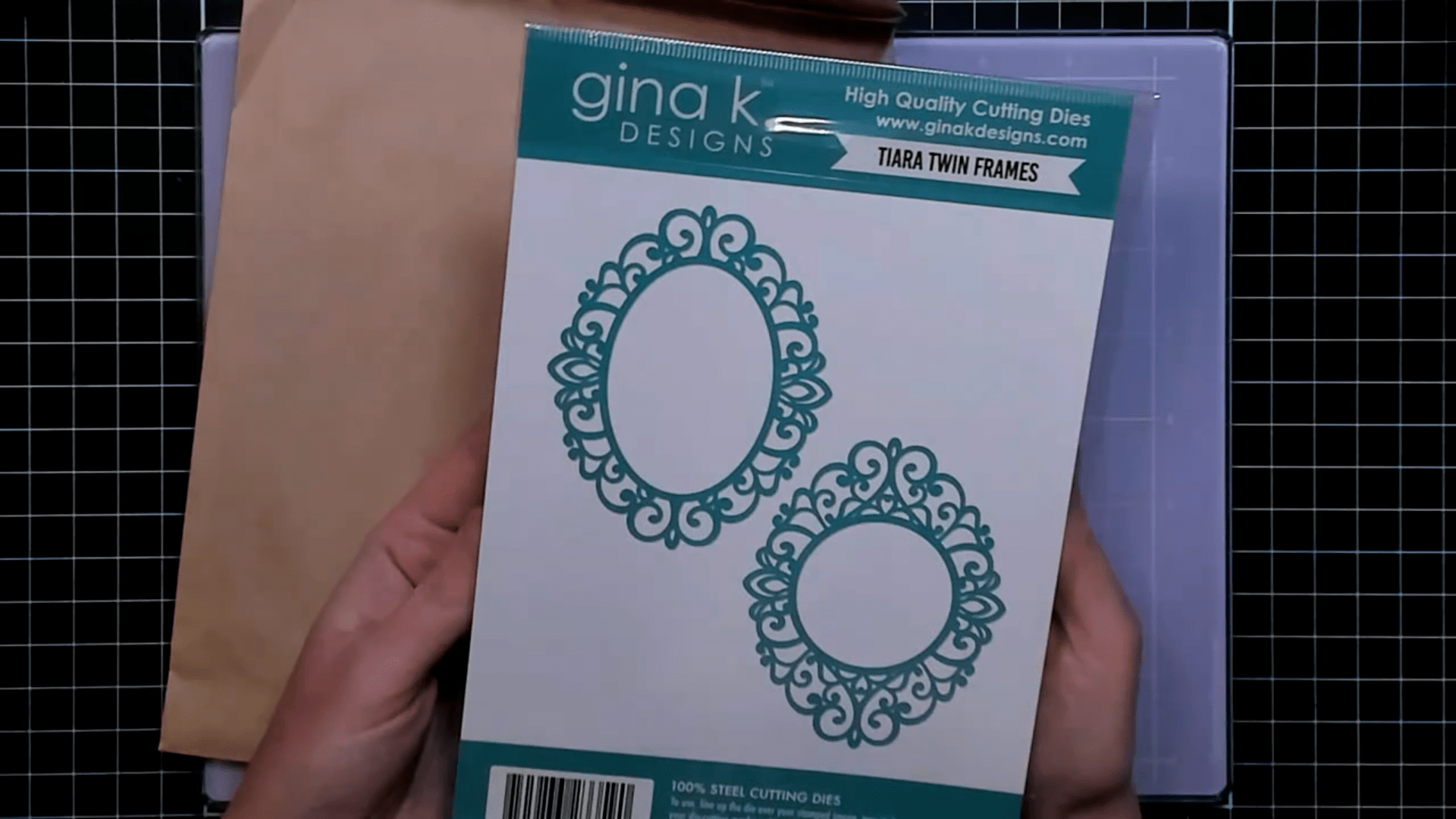 photo of Gina K Designs Tiara Twin Frames Die Set