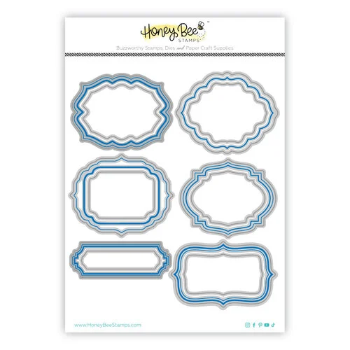 photo of Honey Bee Stamps Festive Frames Die Set