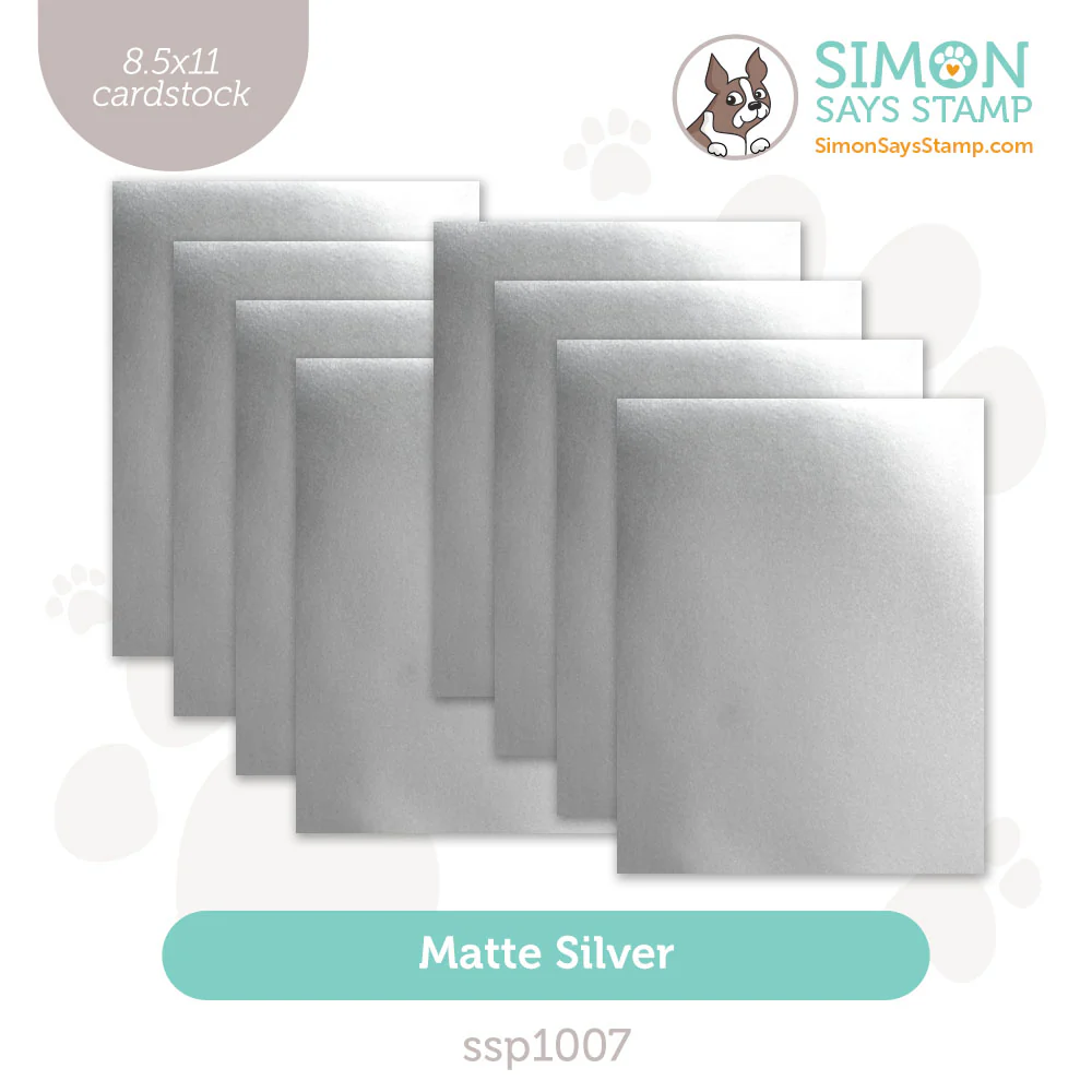 photo of Simon Says Stamp Matte Silver Cardstock