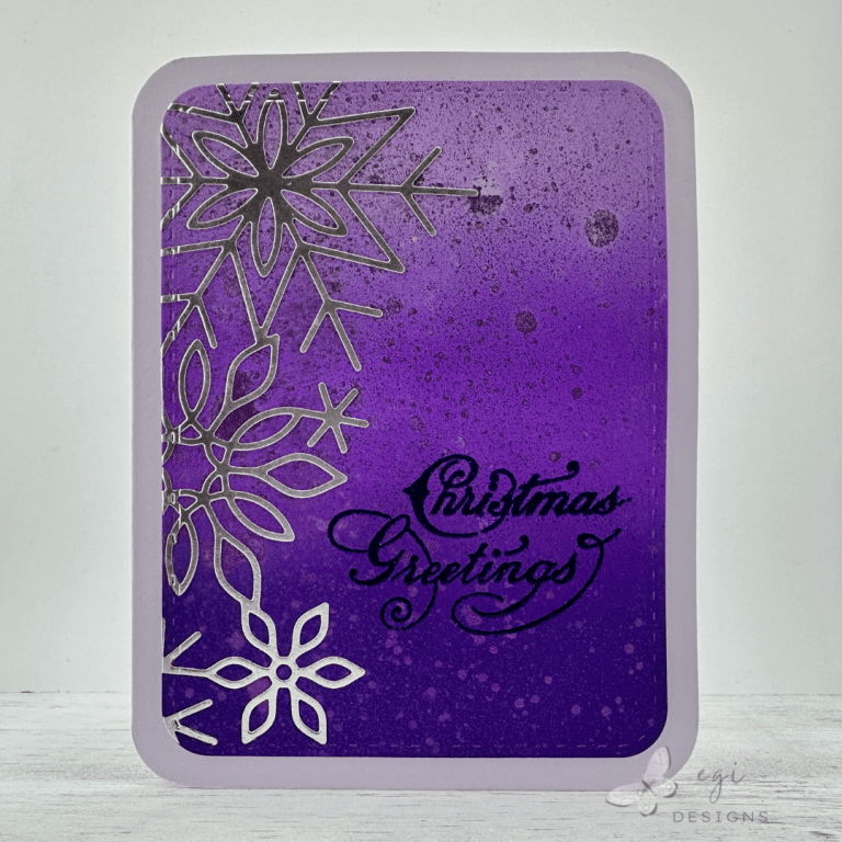 Create a Stunning Snowflake Card with Oxide Ink Blending