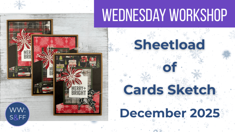 Sheetload of Cards Sketch: December 2025, Six Easy Cards
