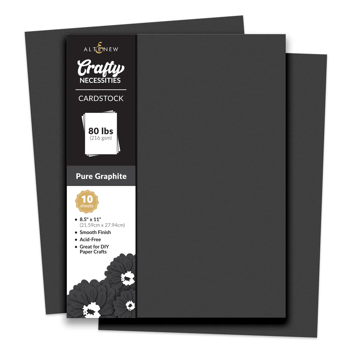 photo of Altenew Pure Graphite Cardstock