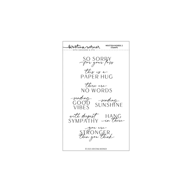photo of Concord & 9th Written Words 2 Stamp Set