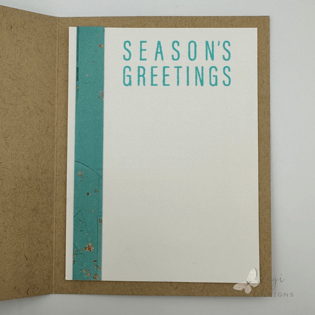 photo of Paper Wishes: Christmas Floral Plaids card inside