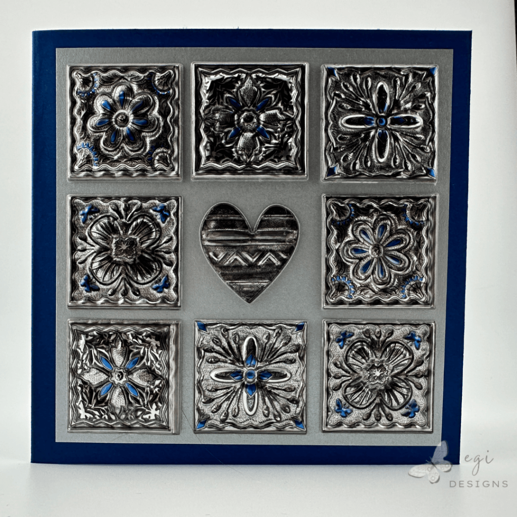 photo of Dollar Tree Stickers: Tin Tiles card