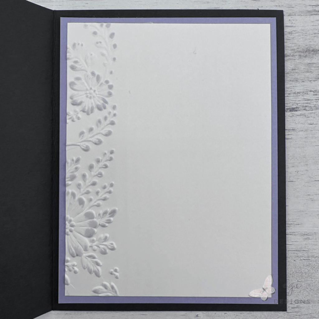 photo of Altenew: Piped Floral Lace Embossing Folder card inside