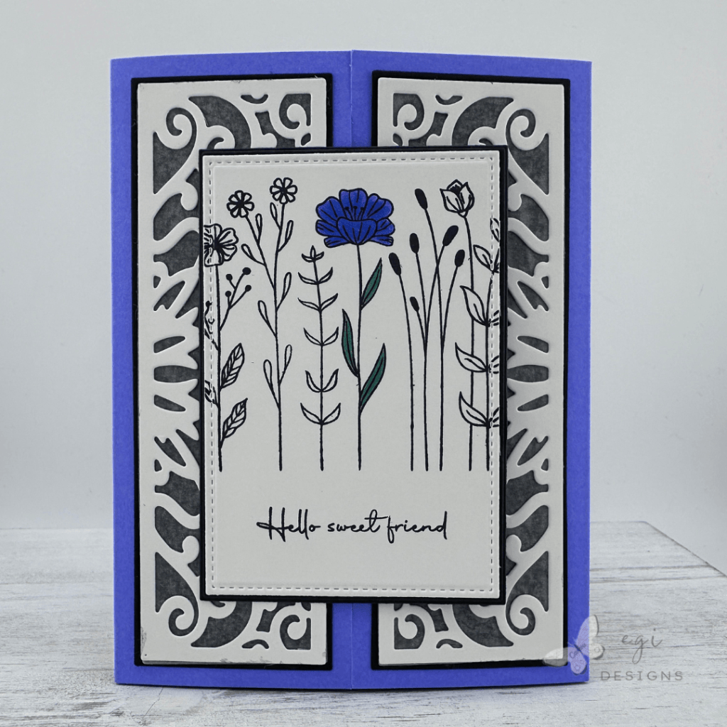 photo of Gina K Designs: Vertical Gatefold, Glorious Gatefolds Die Set card