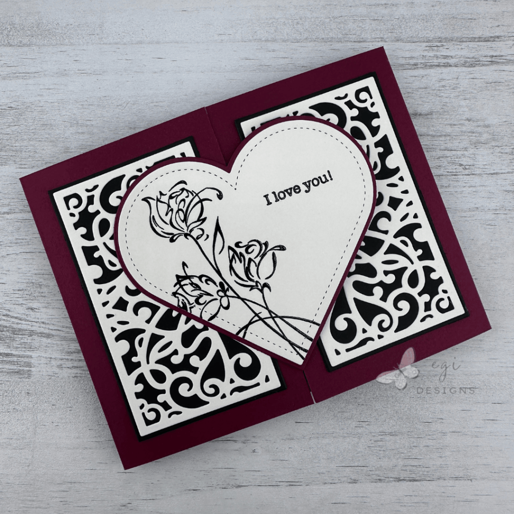 photo of Gina K Designs Horizontal Gatefold, Glorious Gatefolds Die Set card